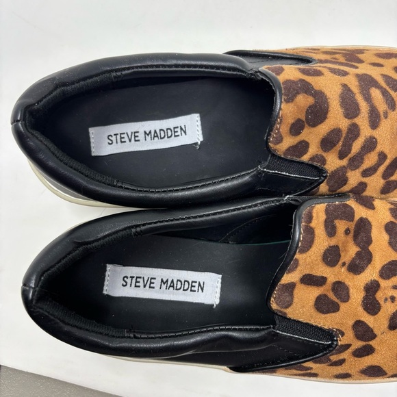 Steve Madden Leopard Print Slip-On Shoes - Picture 5 of 6